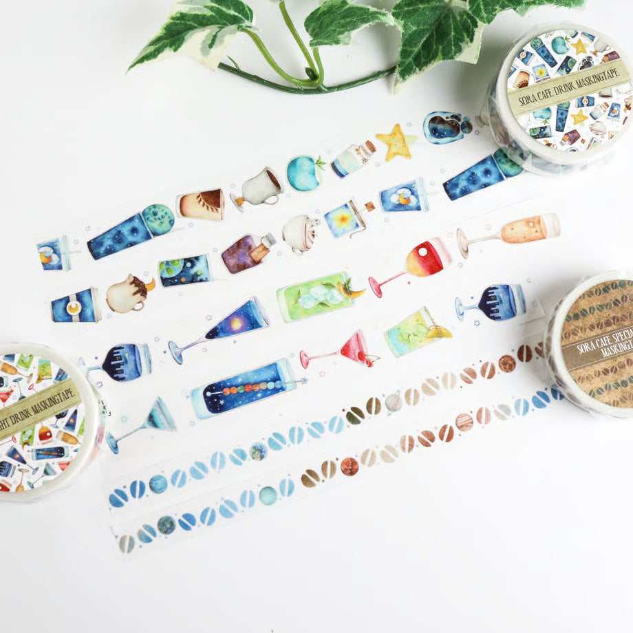 Atelier Ponta - Masking tape, Sora Cafe Drink