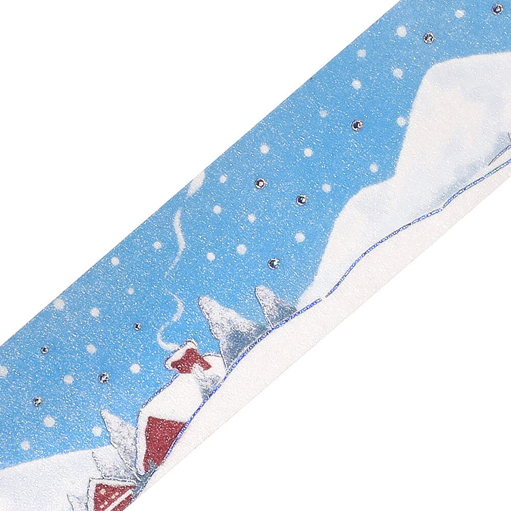 BGM - Washi tape, Snow Country, silver foil, washi loop