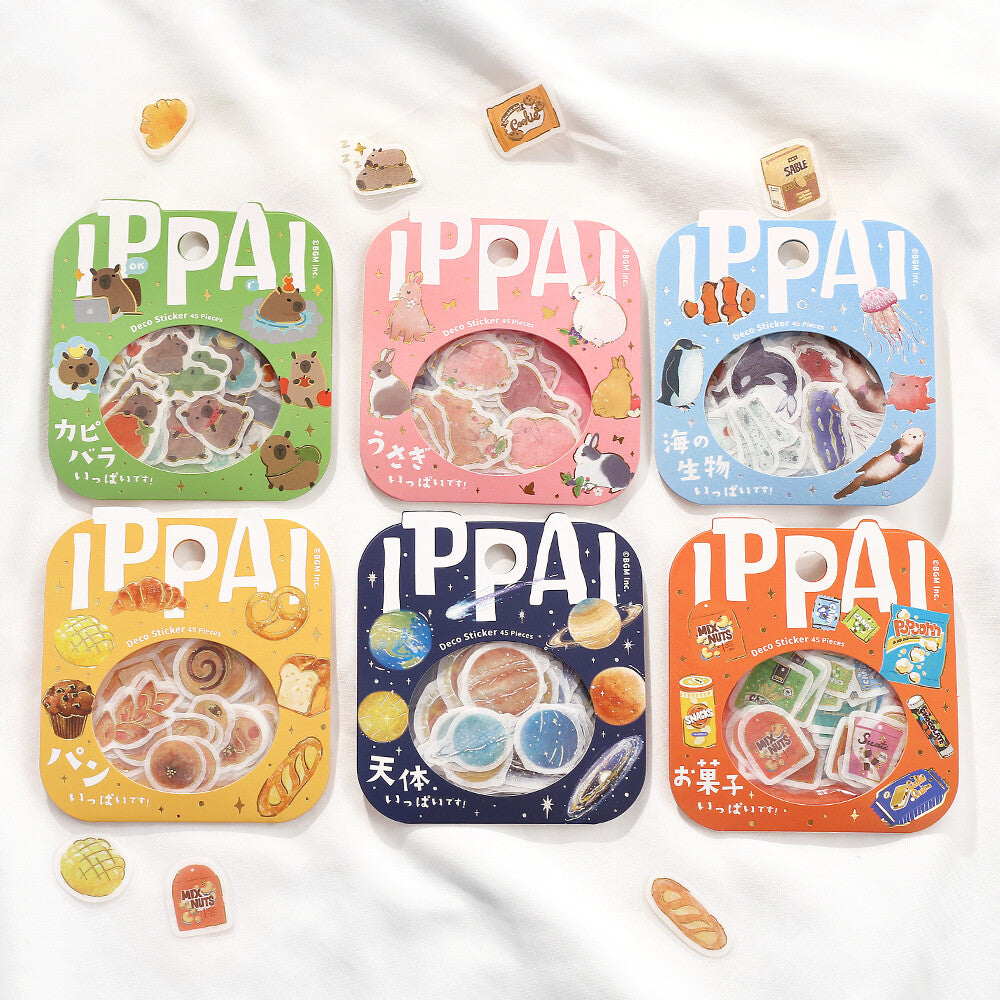 BGM - Sticker flakes, Rabbits all over the Place, gold foil, series