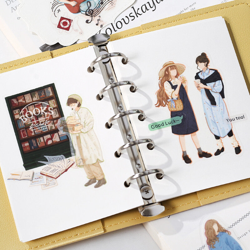 BGM - Sticker flakes, Illustrated Book Series, Hobby Girl, decoration
