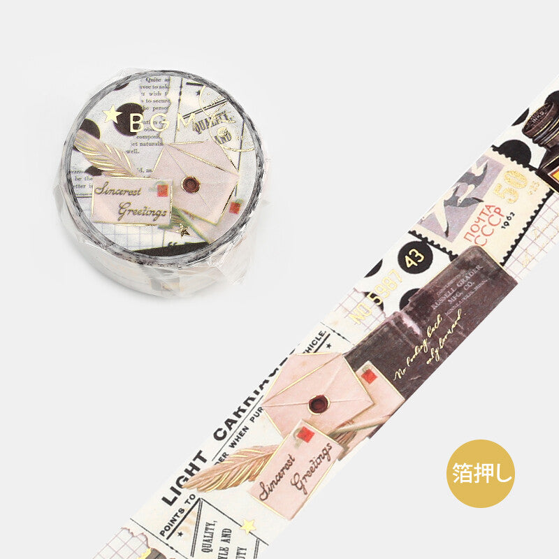 BGM - Washi tape, Invitation to Romance Letter, product