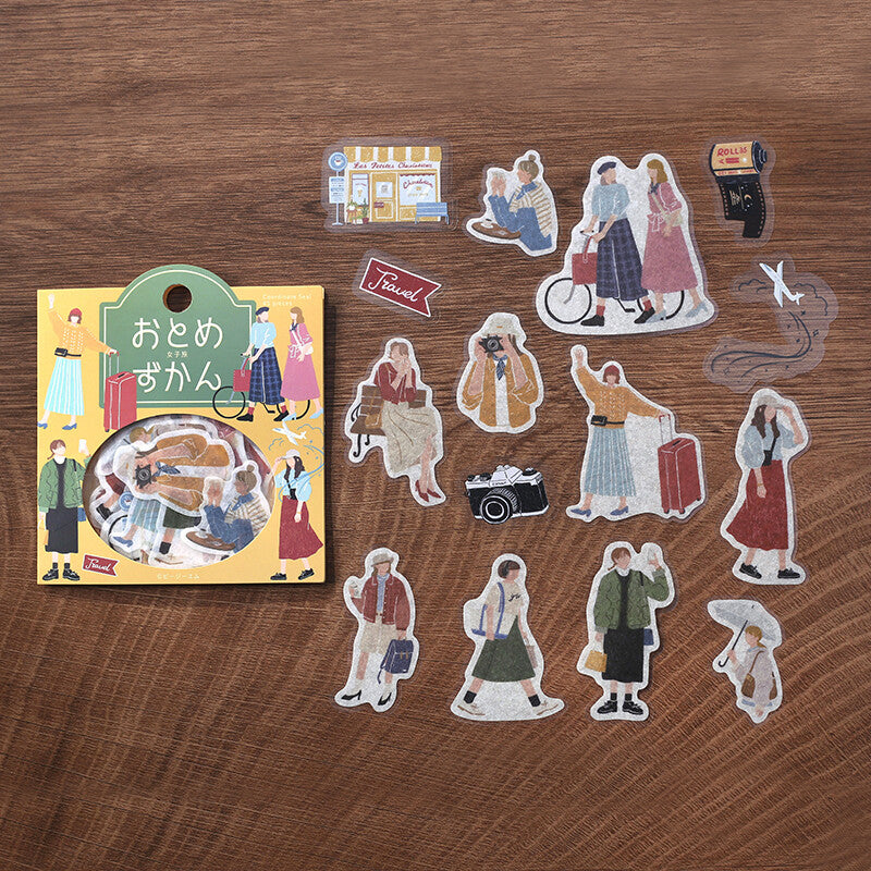 BGM - Sticker flakes, Illustrated Book Series, A Girl's Journey, designs