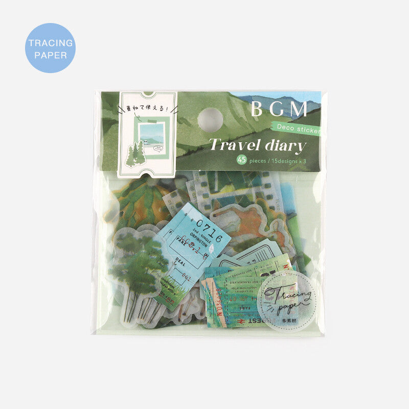 BGM - Sticker Flakes, My Travel Diary, Forest, product front