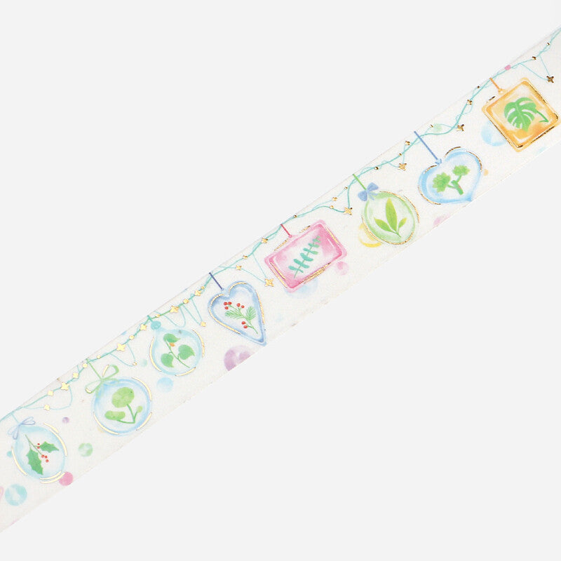 BGM - Washi tape, Decoration, Ornaments, Plants, gold foil decorations