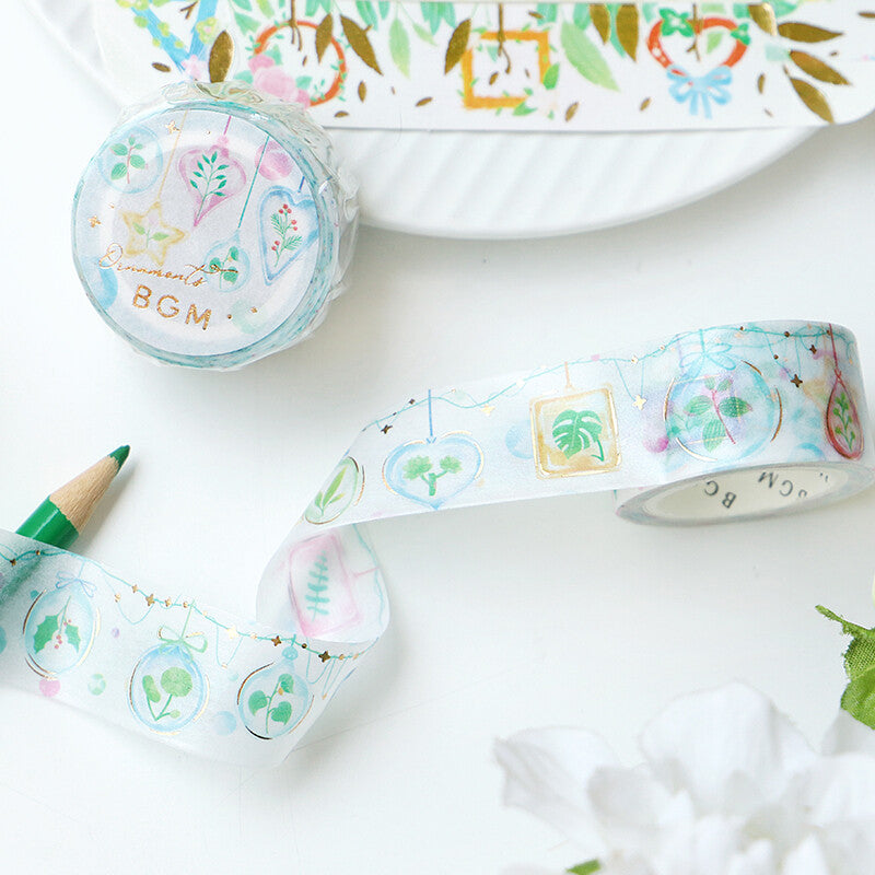 BGM - Washi tape, Decoration, Ornaments, Plants, gold foil, product