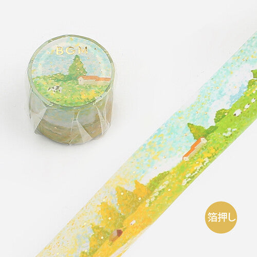 BGM - Washi tape, Special "Dot Drawing" Ranch, gold foil, product