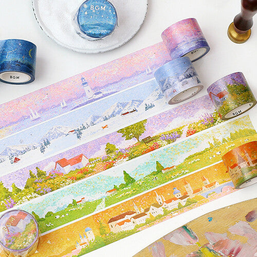 BGM - Washi tape, Special "Dot Drawing" Ranch, gold foil, dot collection