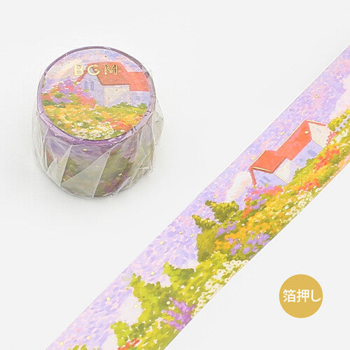 BGM - Washi tape, Special "Dot Drawing" Garden, gold foil, product