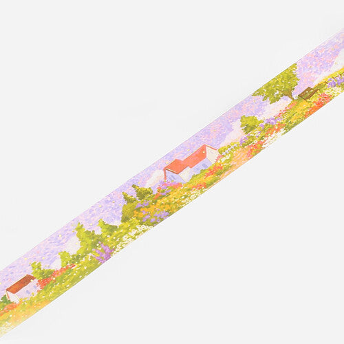 BGM - Washi tape, Special "Dot Drawing" Garden, gold foil, loop