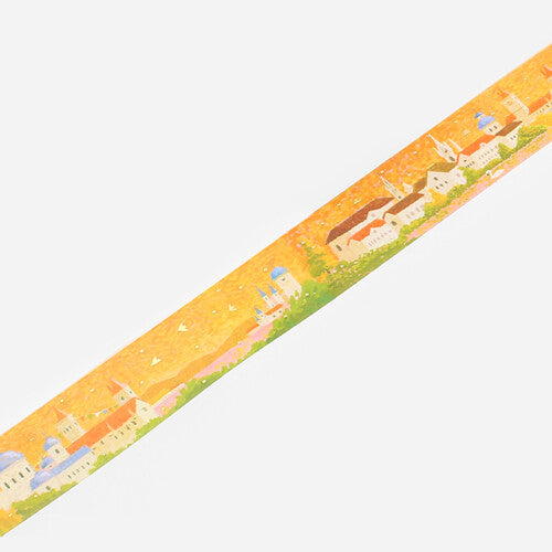 BGM - Washi tape, Special "Dot Drawing" Evening scene, gold foil, loop