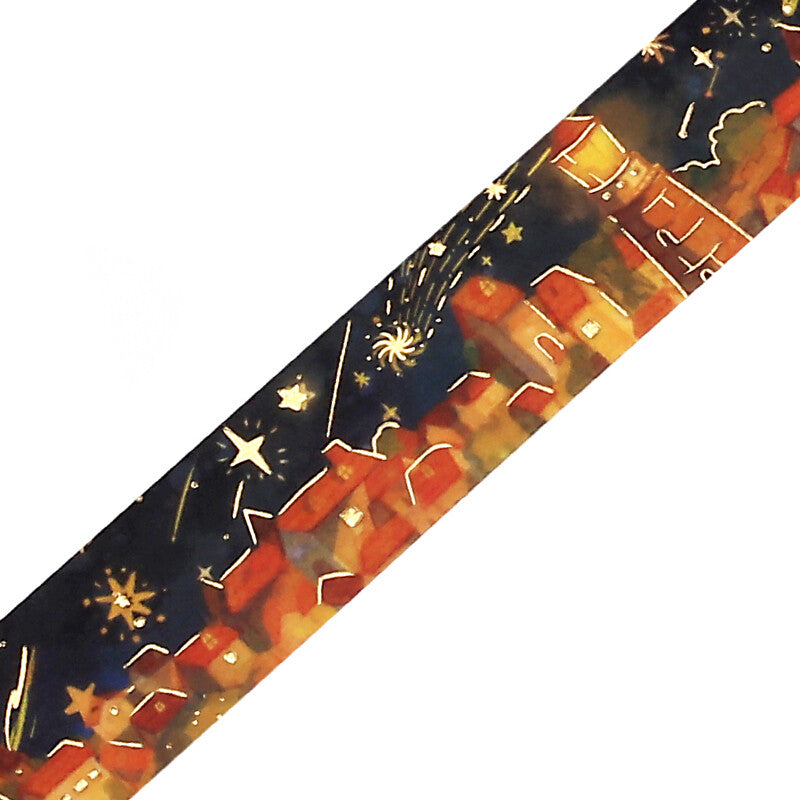 BGM - Washi tape, night of shooting stars, gold foil, loop