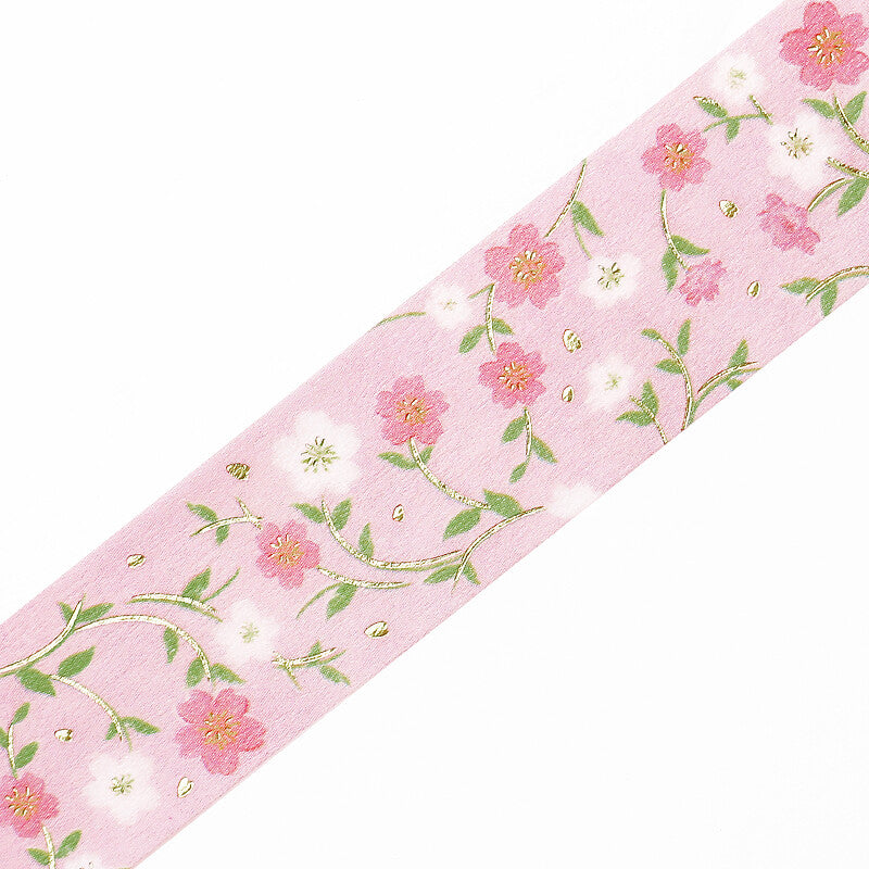 BGM - Washi tape, Sakura, gold foil, design loop