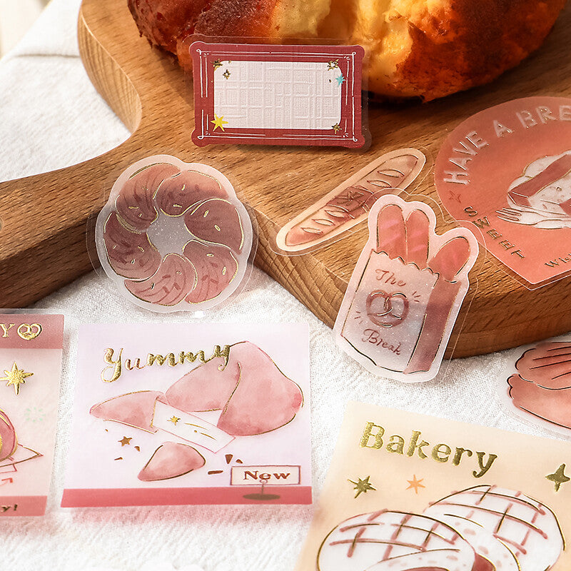 BGM - Stickers, Holiday Store Tour, Bakery, gold foil flakes, decorations