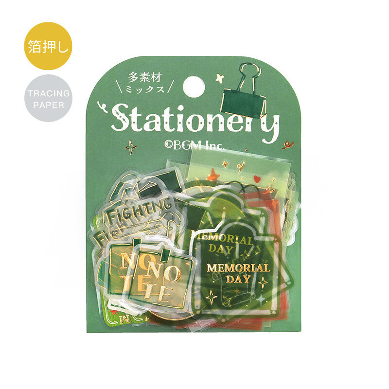 BGM - Stickers, Holiday Store Tour, Stationery, gold foil flakes, product