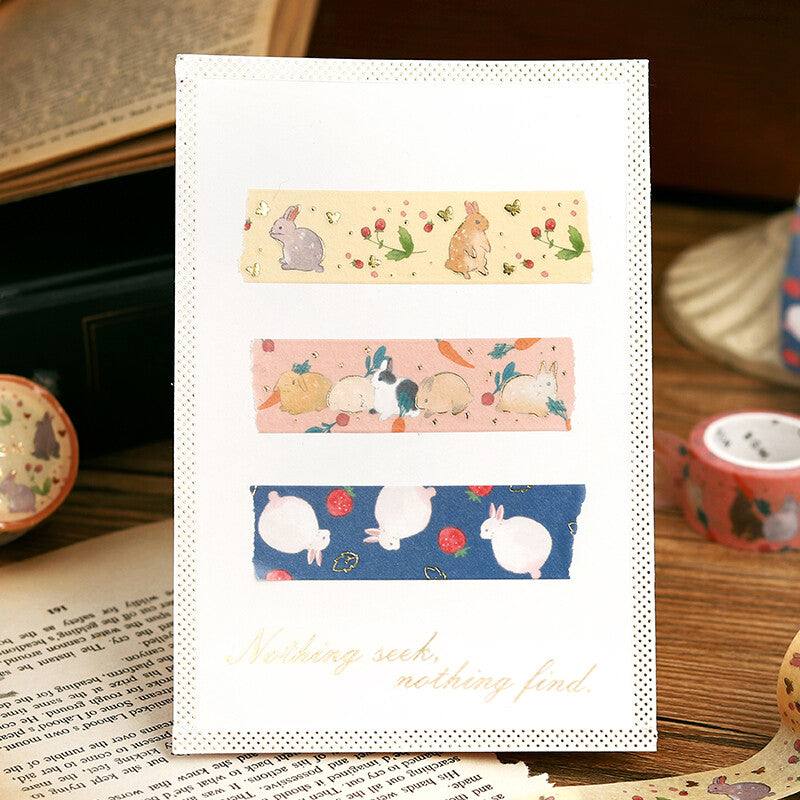 BGM - Washi tape, Rabbit Country, gold foil, all designs