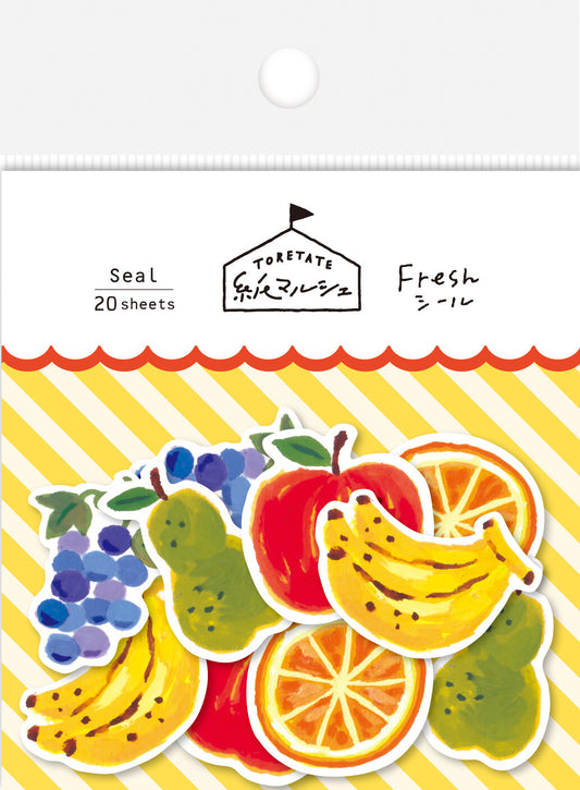 Furukawa Shiko - Washi Flake Stickers, Paper Marche Fruits, product