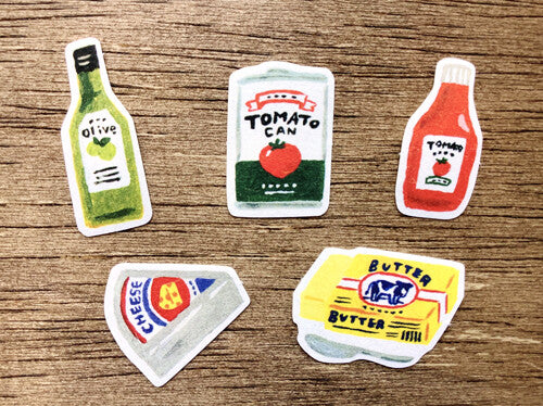 Furukawa Shiko - Washi Flake Stickers, Paper Marche Condiments. designs