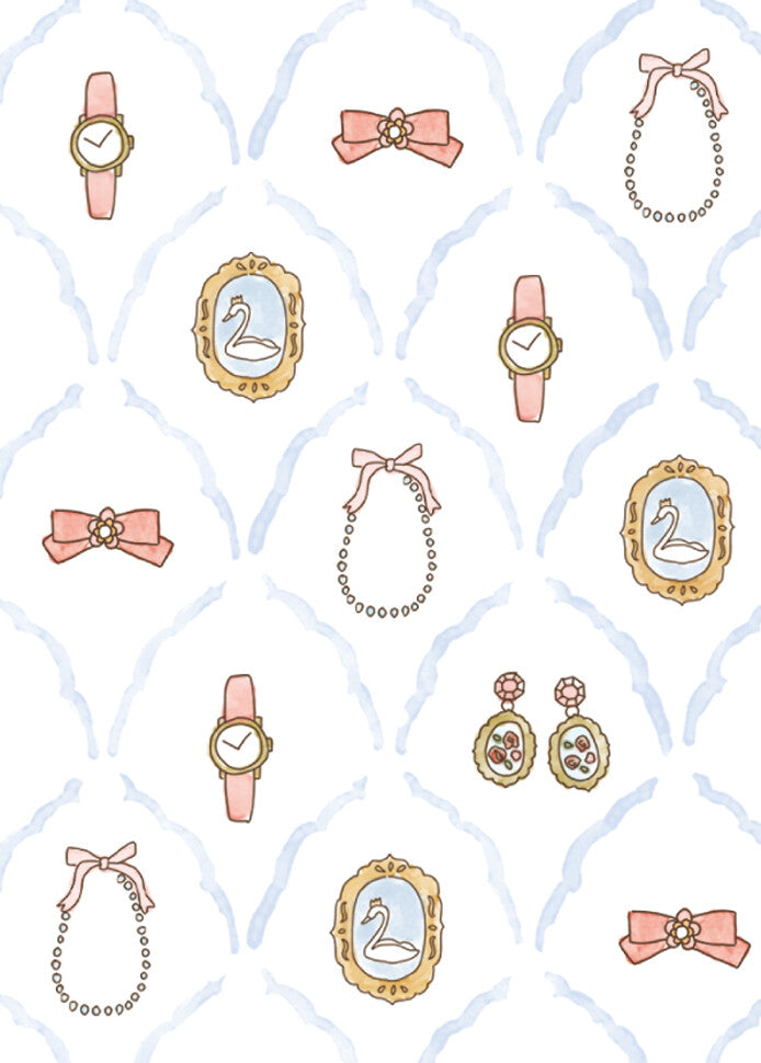 Furukawa Shiko - Boutique Deco Stickers, blue, accessories