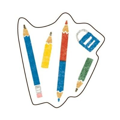 Furukawa Shiko - Pochitto Stationery Washi Flake Stickers, pencils