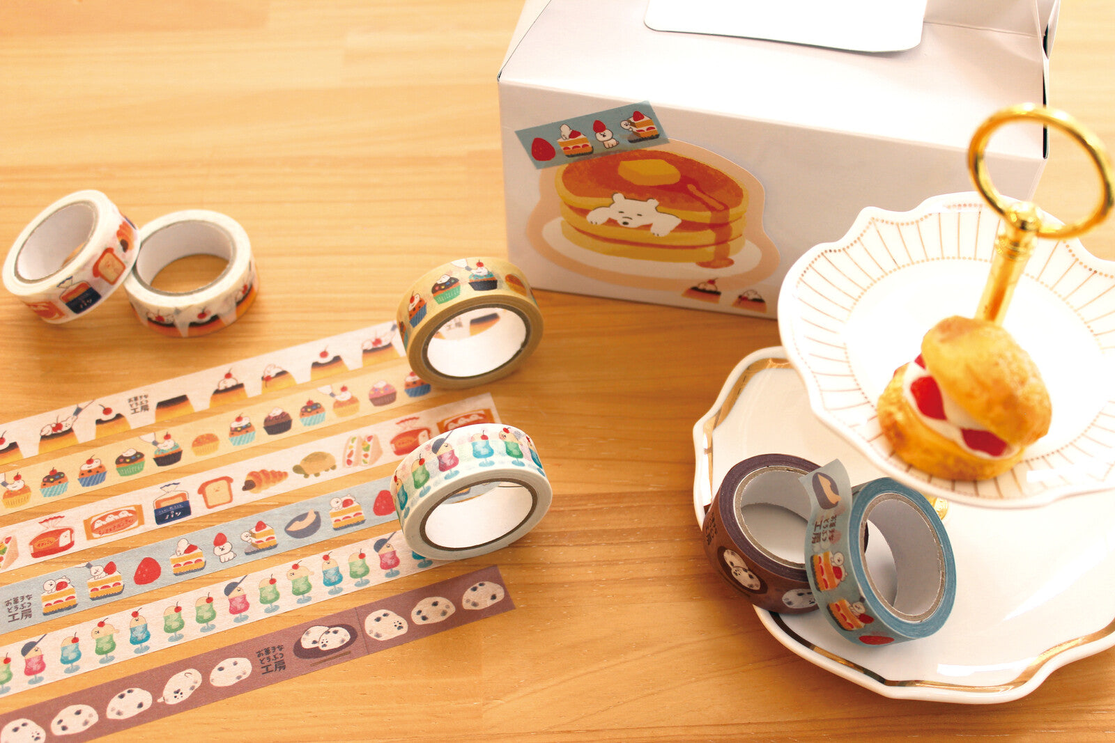 Furukawa Shiko - Washi Tape, Sweet Animal Sweets Shop Bread designs