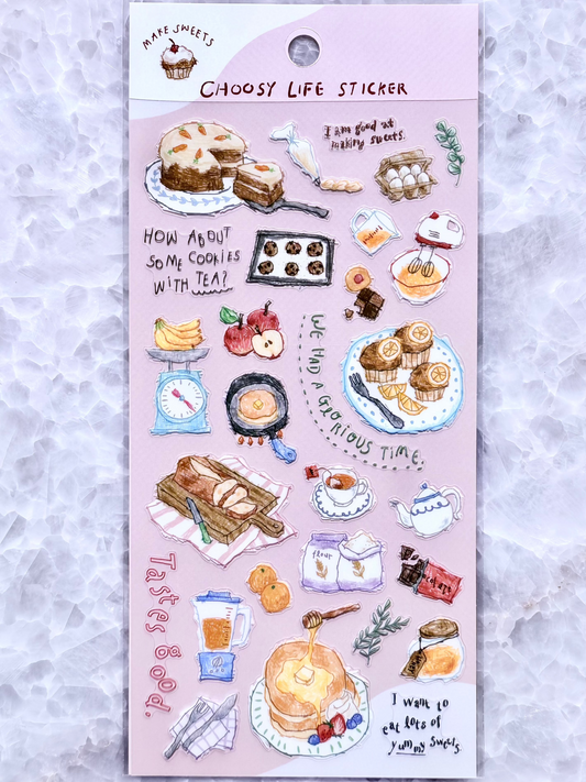 Mindwave - PET Stickers Make Sweets Choosey Life Stickers, front