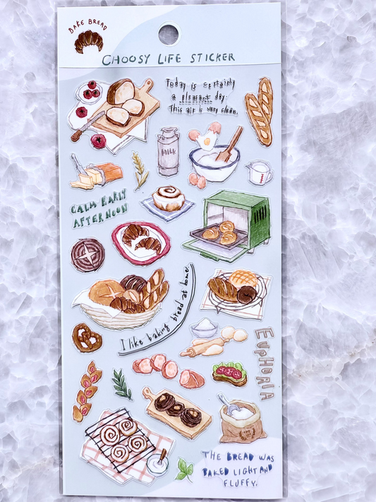 Mindwave - PET Stickers bread Choosey Life Stickers, front