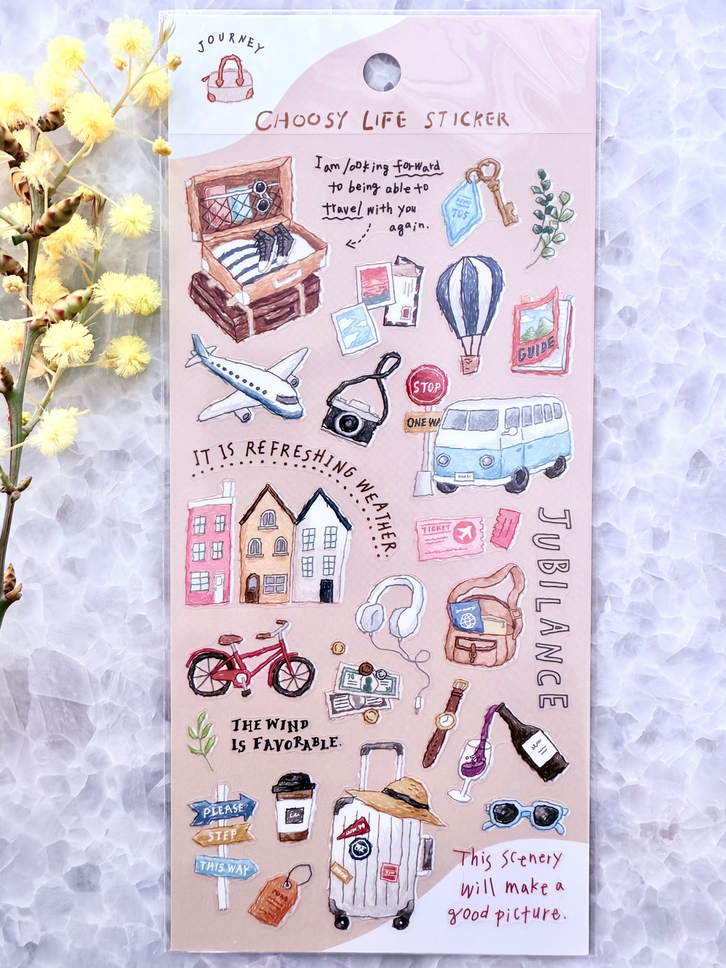 Mindwave - PET stickers, Journey, front