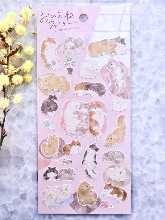 Mindwave - Stickers, Nekozaki-san family, front