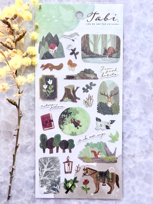 Mindwave - Stickers, Forest Country, gold foil, front
