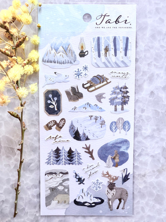 Mindwave - Stickers, Land of Frozen Sky, gold foil, front
