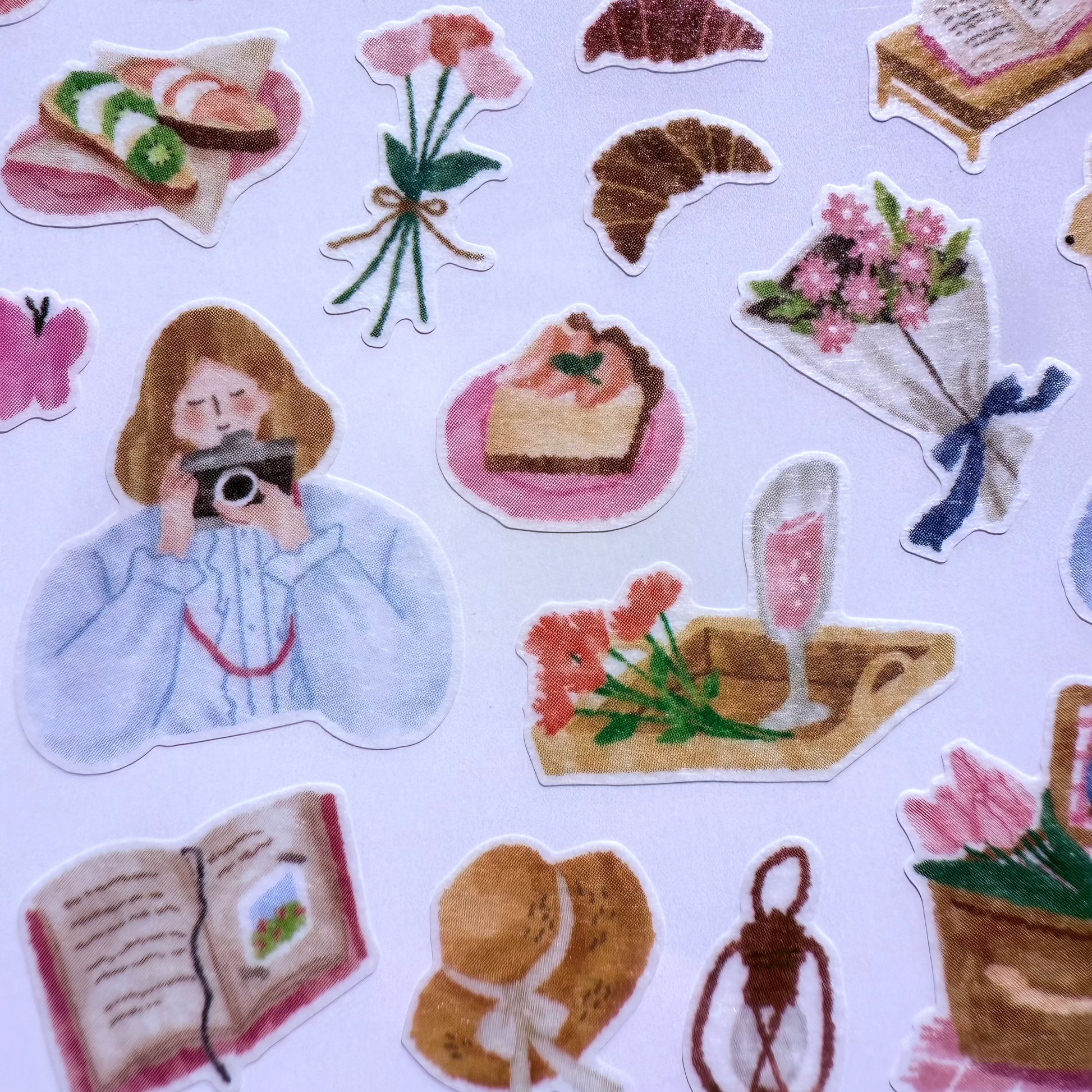 Mindwave - Stickers, Pink Picnic Basket, design