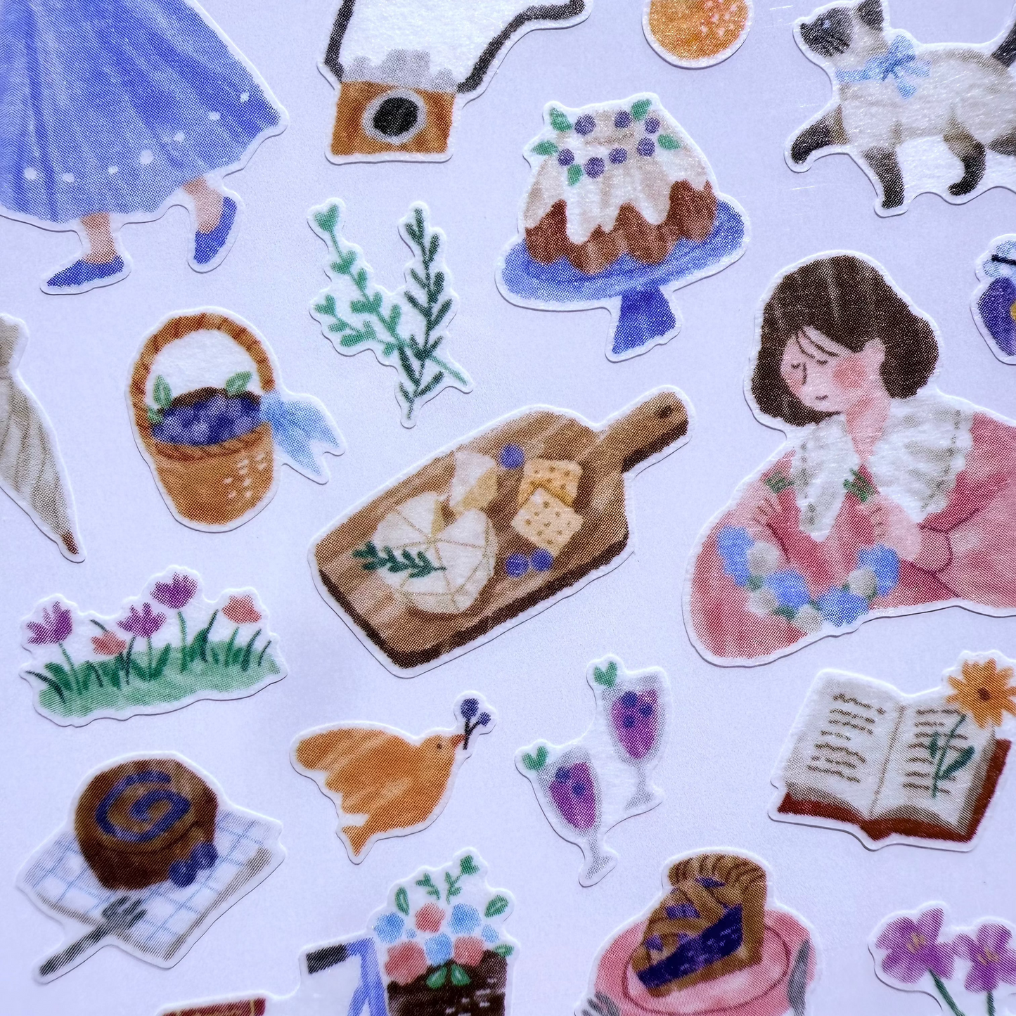 Mindwave - Stickers, Blue Picnic Basket, design