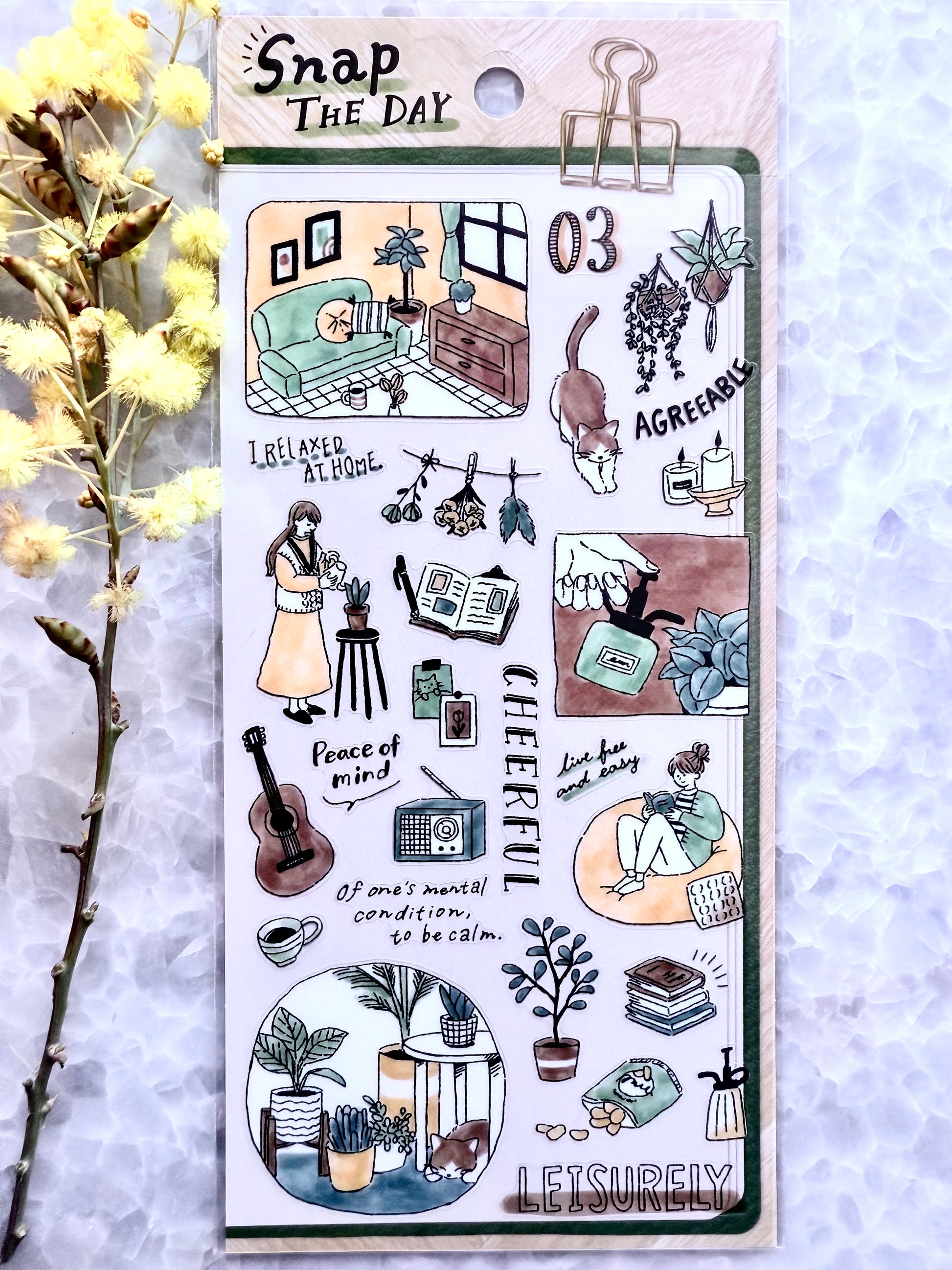 Mindwave - PET stickers, Relaxed, front