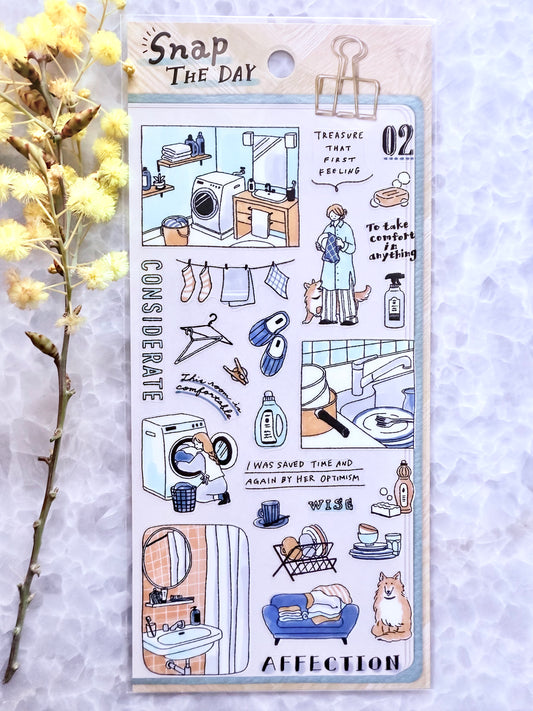 Mindwave - PET stickers, Housework, front
