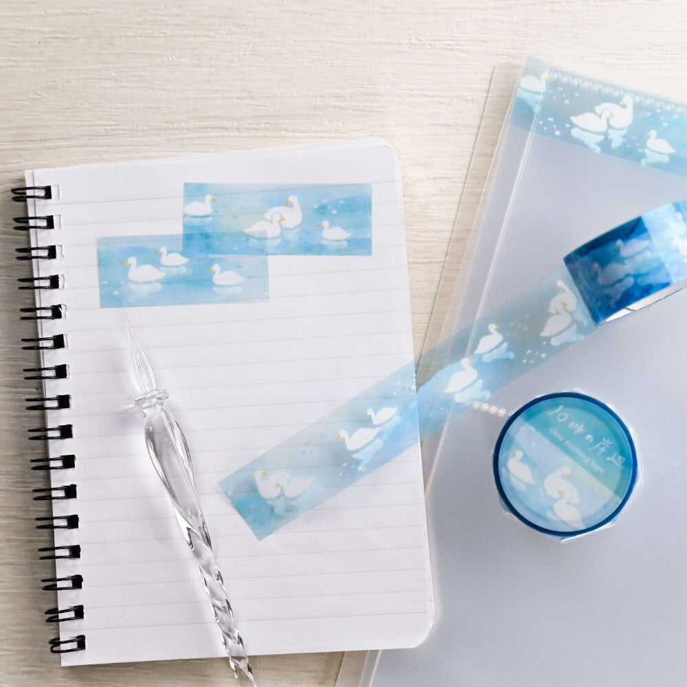 NB Co Ltd - PET Clear Tape, Swans