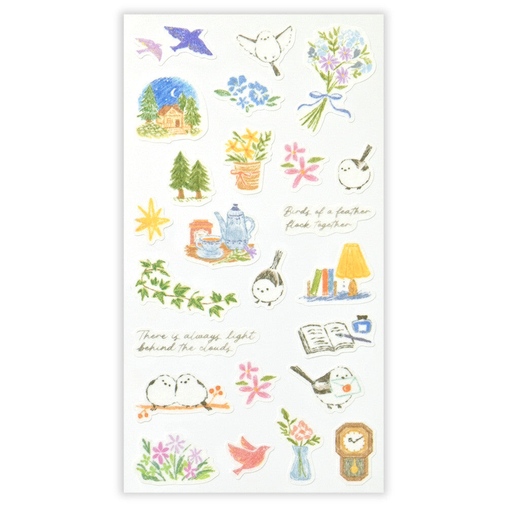 Collection of colorful illustrations on a white background