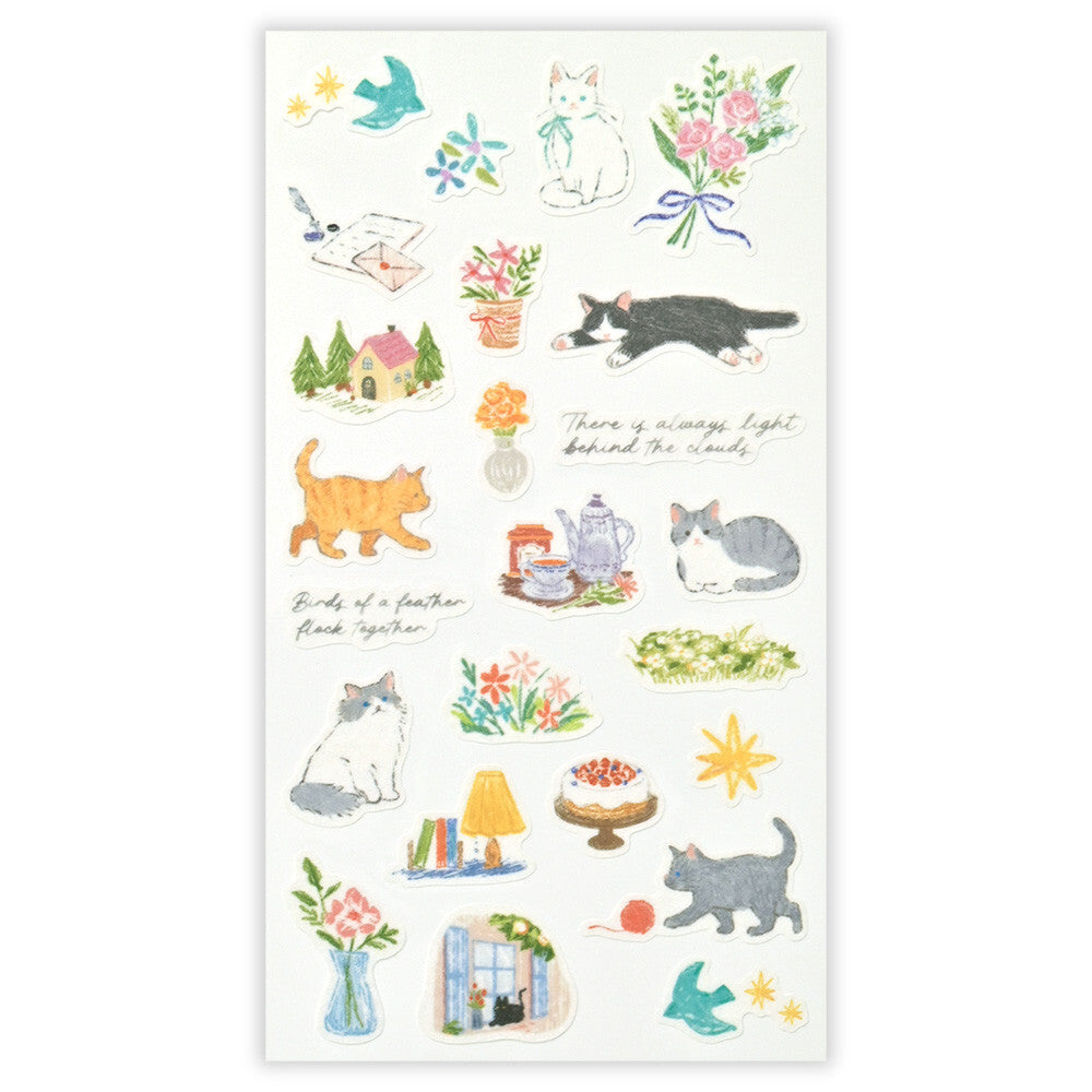 Collection of colorful illustrations on a white background