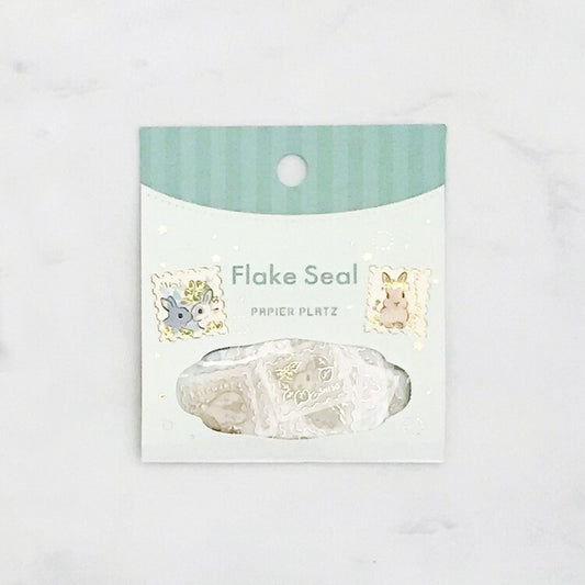 Papier Platz washi sticker flakes stickers bunny seals