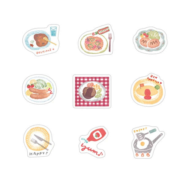 Papier Platz washi sticker flakes stickers western food product