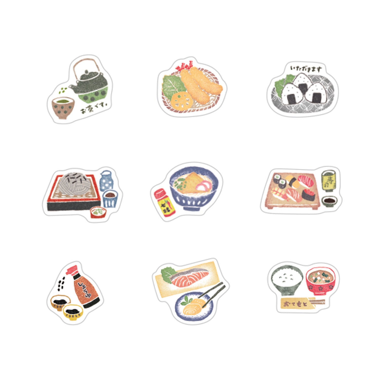 Papier Platz washi sticker flakes stickers japanese food product