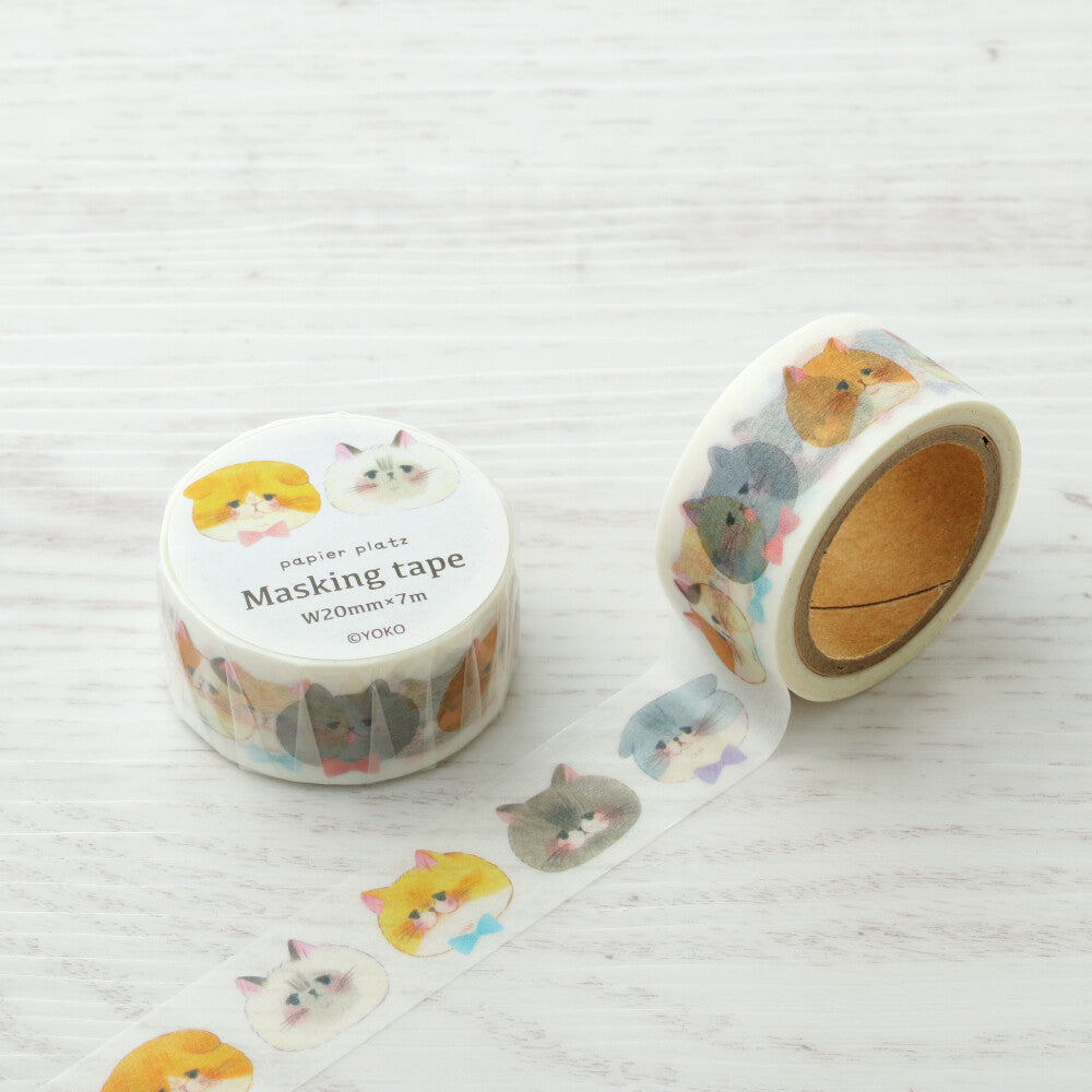 Papier Platz - Washi tape, Cat face, product