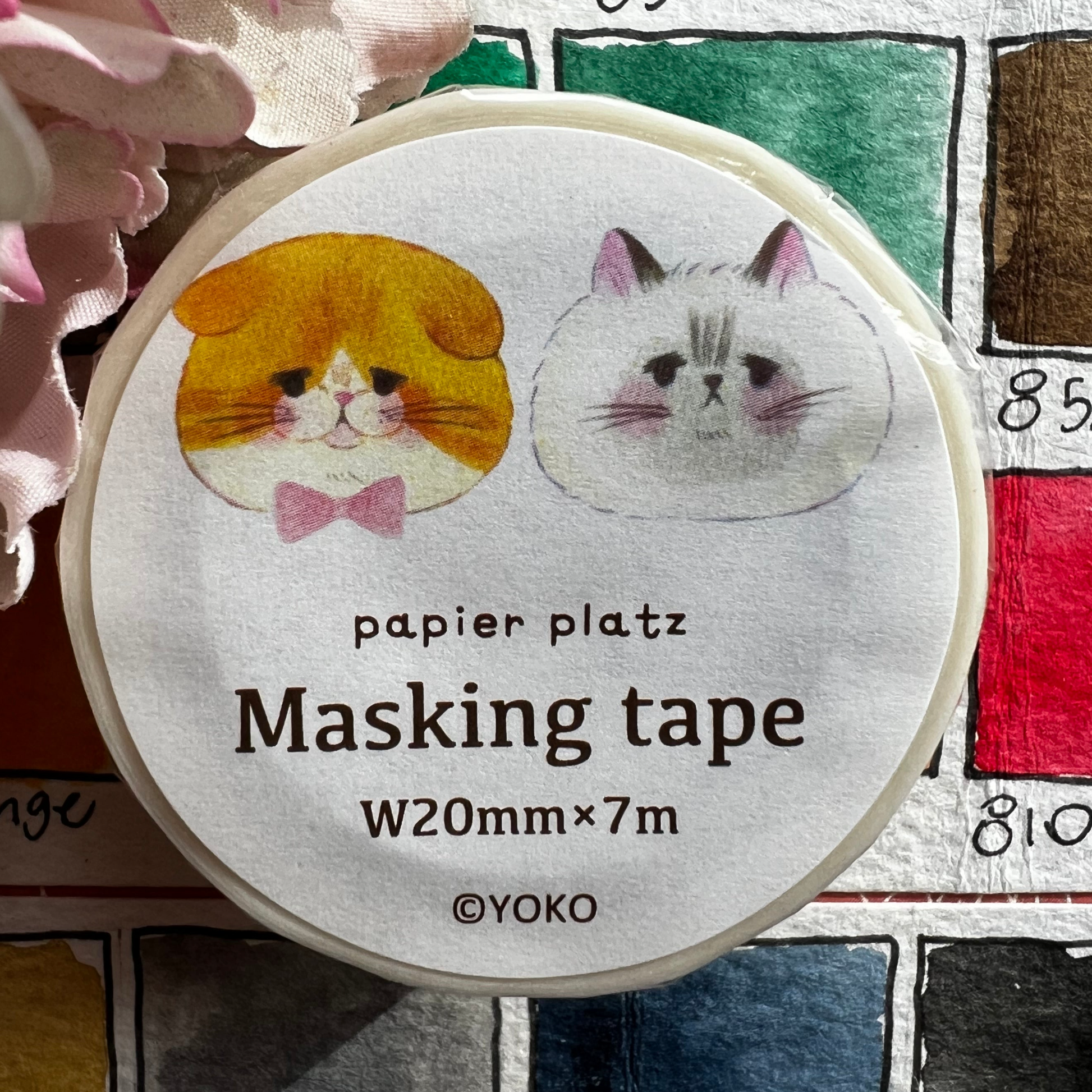 Papier Platz - Washi tape, Cat face, product