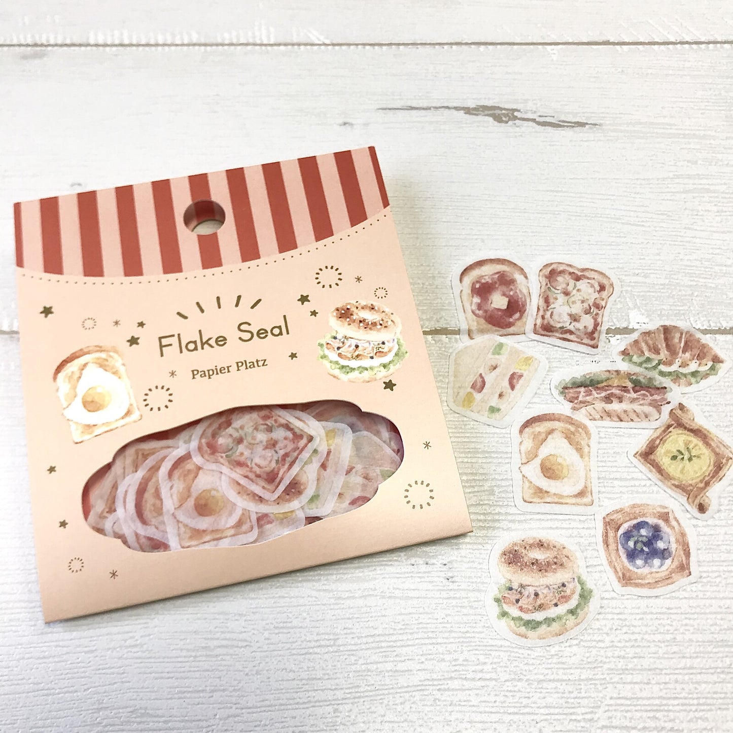 Papier Platz - Sticker Flakes, bread, product