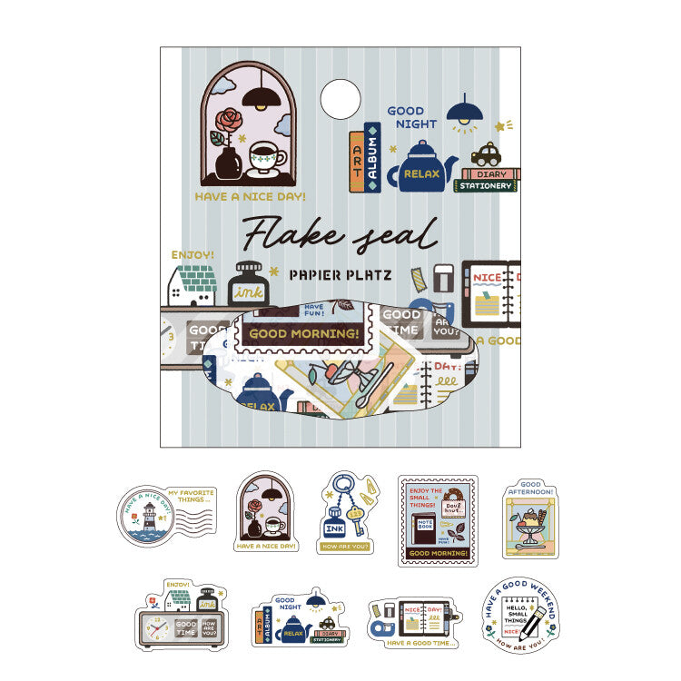 Papier Platz - Sticker flakes, Favourite Things, ERIC, gold foil, product