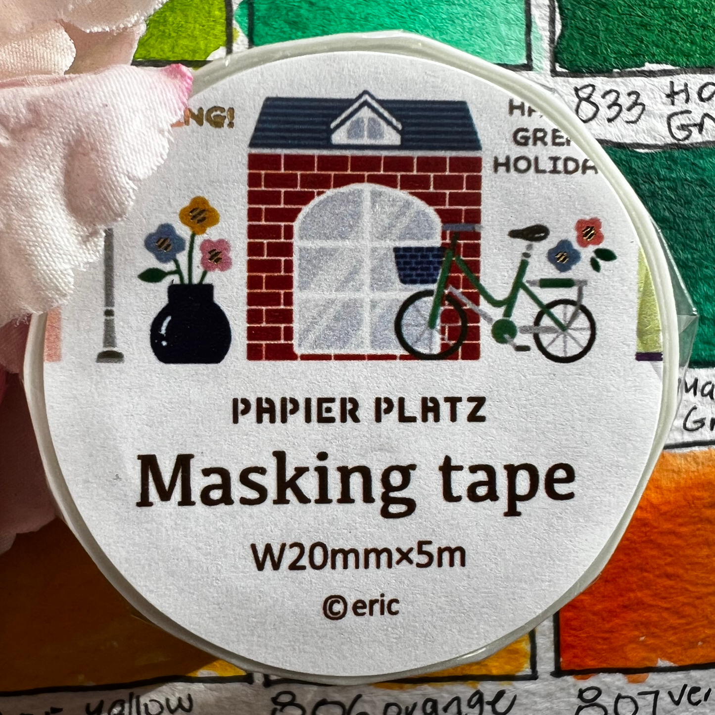 Papier Platz - Washi tape, Favourite Place by ERIC, gold foil, product