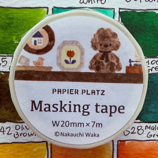 Papier Platz - Washi tape, Dog and Interior, front product