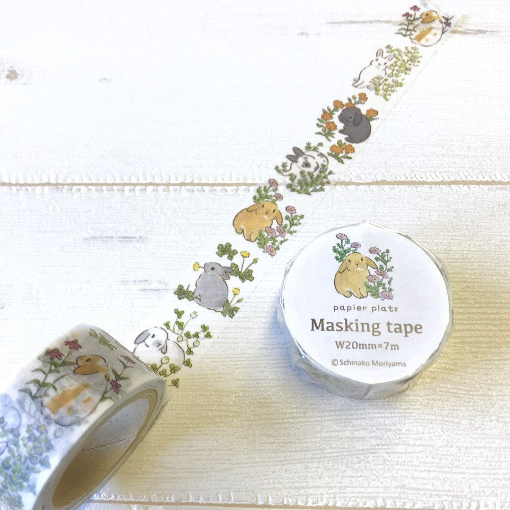 Papier Platz washi sticker flakes stickers bunnies product washi