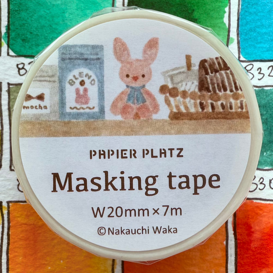 Papier Platz - Washi tape, Rabbit and coffee, front product