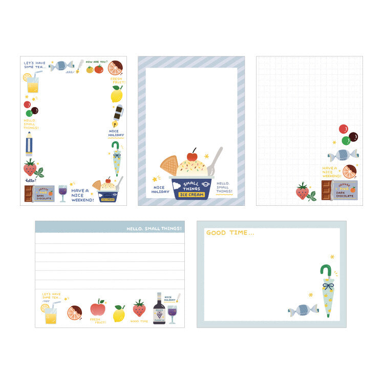 Papier Platz - Memo pad, Fruits, ERIC, 50 sheets, product contents