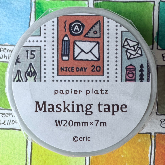 Papier Platz - Washi tape, ERIC, Stamp, front product
